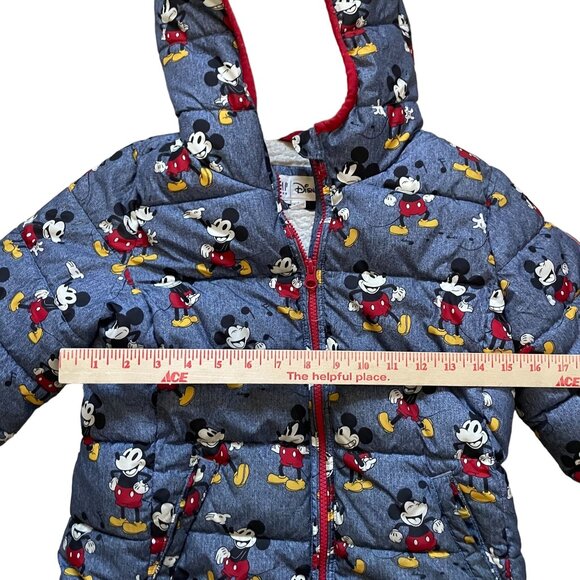 Gap Kids Disney Mickey Sherpa Full Zip Hoodie Jacket Large Multicolor Winter - Picture 8 of 10